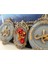 Allah Muhammet ve Çiçekli Tablo 3lü Set 25CM 3
