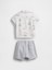Bebek Beyaz Crinkle Gauze Outfit Set 2