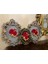 Çiçekli Dekoratif Duvar Tablosu 3 Lü , El Yapımı Duvar Dekorasyon Ürünü 2