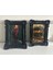 El Yapımı Vintage Tarzı Siyah Gotik Tablo 3lü Set 20CM 4