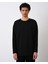 Düz Basic Sweat Siyah 1