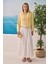 Modal Crop Ceket Soft Sarı 3
