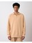 Yarım Fermuarlı Sweat Krem 1