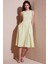 Bisiklet Yaka Regular Fit Cepli Pileli Midi Elbise Bayan Elbise 6051963 1