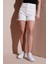 Streç Pamuklu Mom Fit Yüksek Bel Mini Kot Short Bayan Short 25Y0188K1 4