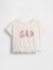Kız Bebek Beyaz Gap Logo Ruffle T-Shirt 1