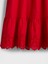Kız Çocuk Kırmızı Kids Smocked Ruffle Midi Elbise 3