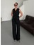 Siyah Miranda Kumaş Yelek Pantolon Takım 1