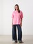 Yeni Sezon Bisiklet Yaka Paris Baskili Oversize Kadin Tisort - S5PM55Z8 2