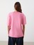 Yeni Sezon Bisiklet Yaka Paris Baskili Oversize Kadin Tisort - S5PM55Z8 4