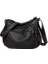 Kadın Crossbody Pocketbook Ultra Yumuşak Yıkanmış Deri Çok Cepler Hafif Omuz Kadın Messenger Siyah Çanta (Yurt Dışından) 1