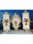 Çiçekli Tablo 3lü Set 45CM 1