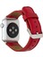 Apple Watch Uyumlu Deri Kordon 42-44-45MM Erc2 Kırmızı 2