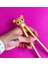 Kahverengi Renkli Chopstick ve Chopstick Öğrenme Aparatı Beyaz 1