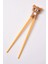 Kahverengi Renkli Chopstick ve Chopstick Öğrenme Aparatı Beyaz 2