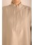 Yakası Fermuarlı Keten Tencel Tunik 4