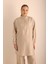 Yakası Fermuarlı Keten Tencel Tunik 5