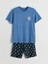 Yeni Sezon Standart Kalip Erkek Sortlu Pijama Takimi - S5LS92Z8 5