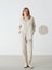 Yeni Sezon Beli Lastikli Duz Muslin Kadin Pantolon - S52601Z8 1