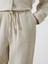Yeni Sezon Beli Lastikli Duz Muslin Kadin Pantolon - S52601Z8 3