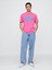 Erkek Pembe Gap Logo Sport Relaxed T-Shirt 5