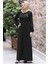 Hira Işlemeli Ferace Siyah SN56 1