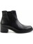 Siyah Leather Kadın Bot & Bootie K02028127203 1