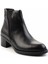 Siyah Leather Kadın Bot & Bootie K02028127203 3