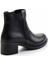 Siyah Leather Kadın Bot & Bootie K02028127203 4