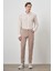 Erkek Bej Pamuk 5 Cep Slim Fit Jean Kot Pantolon 2