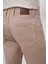 Erkek Bej Pamuk 5 Cep Slim Fit Jean Kot Pantolon 5