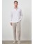 Erkek Beyaz Pamuk Trend Slim Fit Dar Kesim Non Iron Gömlek 2