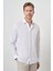 Erkek Beyaz Pamuk Trend Slim Fit Dar Kesim Non Iron Gömlek 4