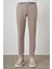 Erkek Vizon Trend Tam Lastikli Slim Fit Pantolon 1