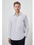 Erkek Beyaz Pamuk Trend Slim Fit Sert Yaka Gömlek 1