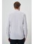 Erkek Beyaz Pamuk Trend Slim Fit Sert Yaka Gömlek 4