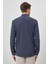 Erkek Lacivert Pamuk Trend Slim Fit Sert Yaka Gömlek 5