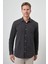 Erkek Siyah Pamuk Trend Slim Fit Sert Yaka Gömlek 1