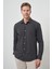 Erkek Siyah Pamuk Trend Slim Fit Sert Yaka Gömlek 3