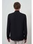 Erkek Siyah Manşetli Slim Fit Sert Yaka Gömlek 5
