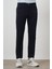 Erkek Lacivert Pamuk 5 Cep Slim Fit Jean Kot Pantolon 1