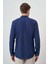 Erkek Indigo Keten Trend Dynamic Fit Düğmeli Yaka Gömlek 5