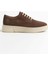 Erkek Vizon Süet Kalın Tabanlı Sneaker Ayakkabı 1