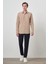 Erkek Bej Pamuk Trend Slim Fit Sert Yaka Gömlek 2