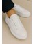 Erkek Beyaz Sneaker Casual Ayakkabı 4
