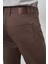 Erkek Kahve Pamuk 5 Cep Slim Fit Jean Kot Pantolon 5