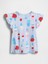 Kız Bebek Bebe Mavisi Fırfır Kollu T-Shirt 1