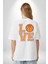 Basketbol Severler Için Love Beyaz Oversize Kadın Erkek Ön ve Sırt Baskılı Tişört 5