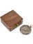 Ahşap Kutulu Pirinç Pusula 8*4 cm Model 2 1