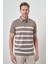 Erkek Vizon Trend Rınger Polo Yaka T-Shirt 1